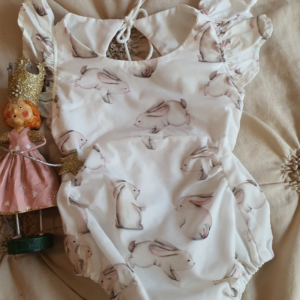 Baby bunny romper